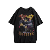 Berserk Retro Anime Necklace Round Neck T Shirt